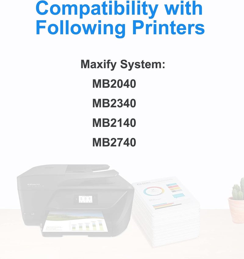 خراطيش حبر 1400XL بديلة لخراطيش حبر Canon PGI-1400XL PGI-1400 المتوافقة مع طابعة Canon Maxify MB2040 MB2340 MB2140 MB2740 (أسود، سماوي، أرجواني، أصفر) - Image 2