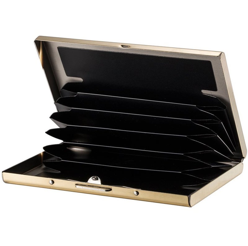 Stealodeal Gold RFID Blocking Metal Debit/Credit (Unisex) Card Holder - Image 5