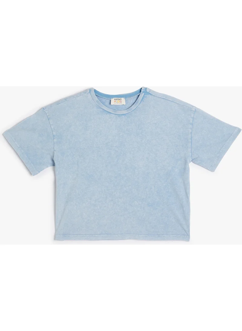 كوتون Basic T-Shirt Short Sleeve Crew Neck