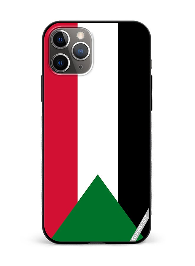 COVERSCART Protective Case Cover For Apple iPhone 11 Pro Sudan Flag Design Multicolour