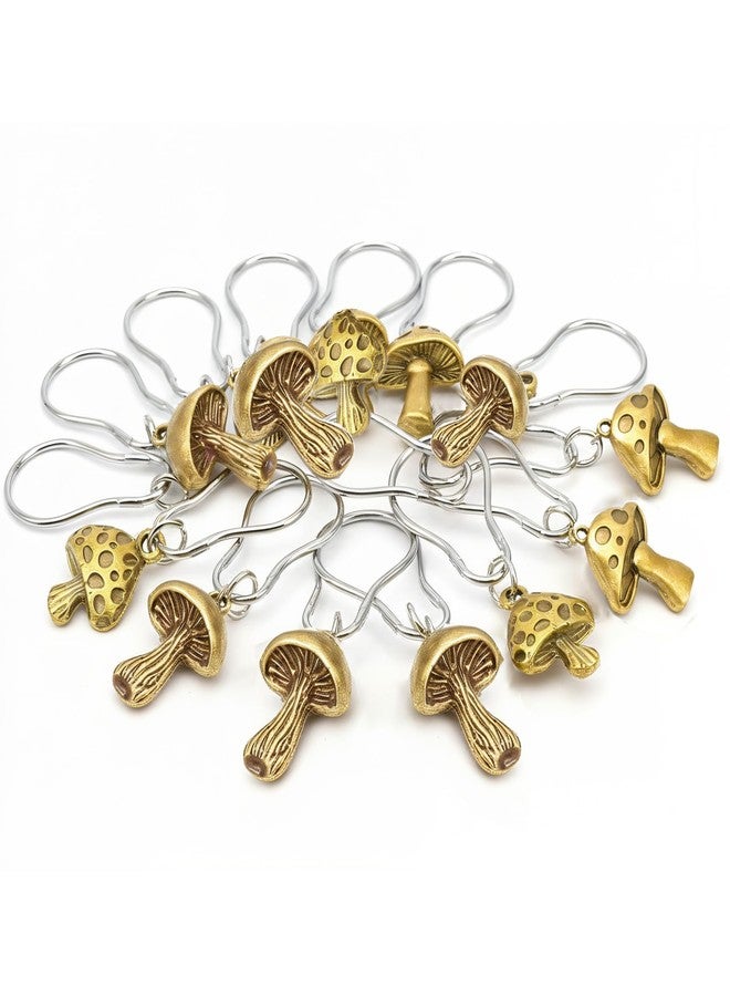 Xinhw Mushroom Shower Curtain Hooks, Cottagecore Shower Curtain Hooks Decorative Mushroom Shower Curtain Rings for Cute Cottagecore Mushroom Bathroom Decor - Image 3
