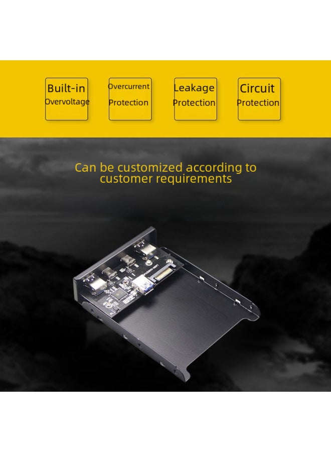 LTC Usb3.1 Floppy Drive Front Panel 19-pin 20pin To Type-c + Usb3.0 Adapter Card Hub Expansion - Image 2