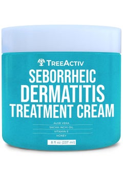 TreeActiv TreeActiv Seborrheic Dermatitis Cream 8oz Psoriasis Cream for Face and Body Hydrating Seborrheic Dermatitis Treatment Eczema Psoriasis Cream for Scalp Dry Skin Lotion and Body Cream 500 Uses 