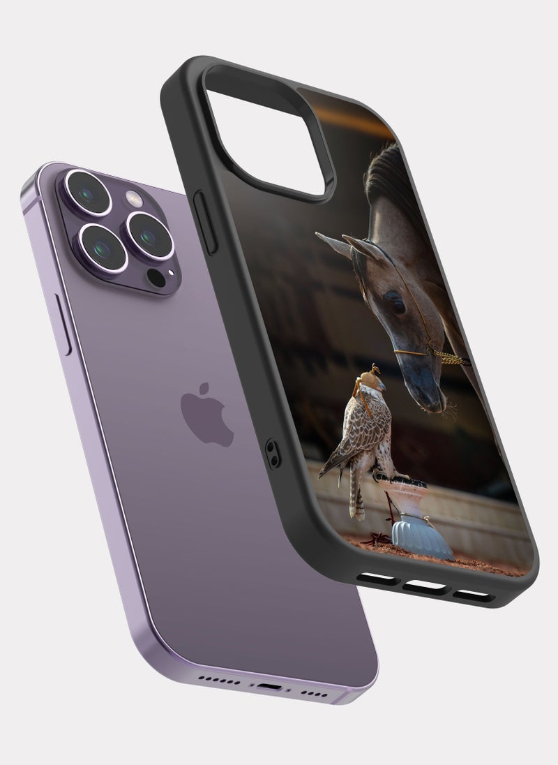 PXLAAT iPhone 14 Pro Max case cover Hawk And Horse - Image 2