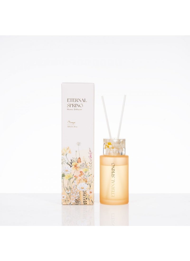 DANUBE HOME - SS24-AMARA Reed Diffuser With Dried Flowers Orange 180ML (MS.J231004-B) - Image 1