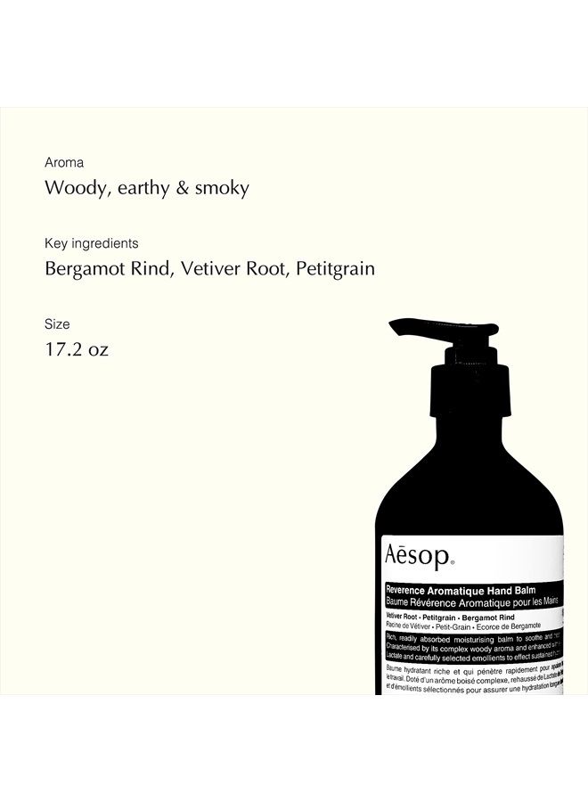 Aesop Reverence Aromatique Hand Balm | 17.2 oz | Paraben, Cruelty-free & Vegan - Image 3