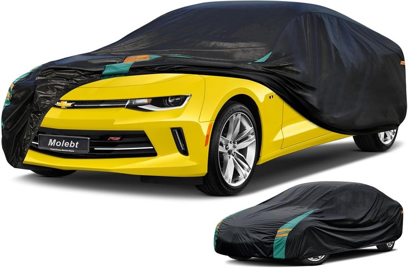 Molebt Car Cover Custom Fit for Chevy Camaro (1LS, 1/2/3 LT, LT1, 1SS, 2SS, ZL1), 1971-2025 Chevrolet Camaro Waterproof All Weather for Automobiles, Outdoor Full Cover Rain Sun UV Protection. - Image 1