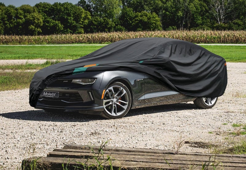 Molebt Car Cover Custom Fit for Chevy Camaro (1LS, 1/2/3 LT, LT1, 1SS, 2SS, ZL1), 1971-2025 Chevrolet Camaro Waterproof All Weather for Automobiles, Outdoor Full Cover Rain Sun UV Protection. - Image 5