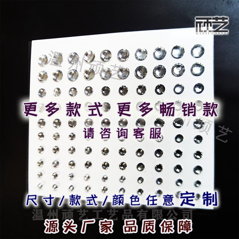 Diamond Stickers Diamond Stickers Creative Diy Eyebrow Face Diamond Makeup Rhinestone Face Decoration Tear Diamond Color Eye Makeup Rhinestone - Image 4