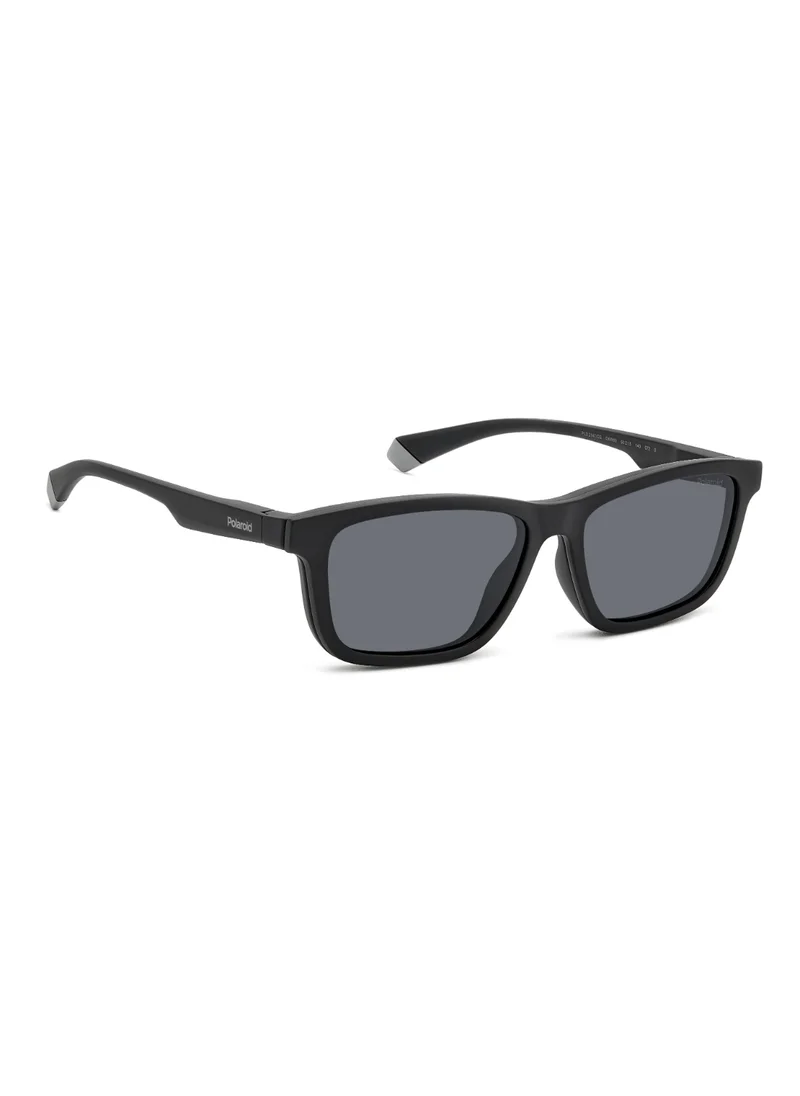 Polaroid Unisex UV Protection Sunglasses Pld 2147/Cs Black 37.4 - Lens Size: 55 Mm