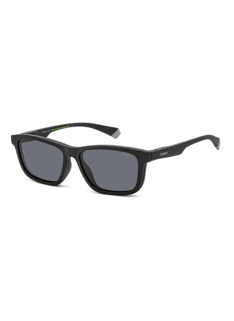 بولارويد Unisex UV Protection Sunglasses Pld 2147/Cs Black 37.4 - Lens Size: 55 Mm