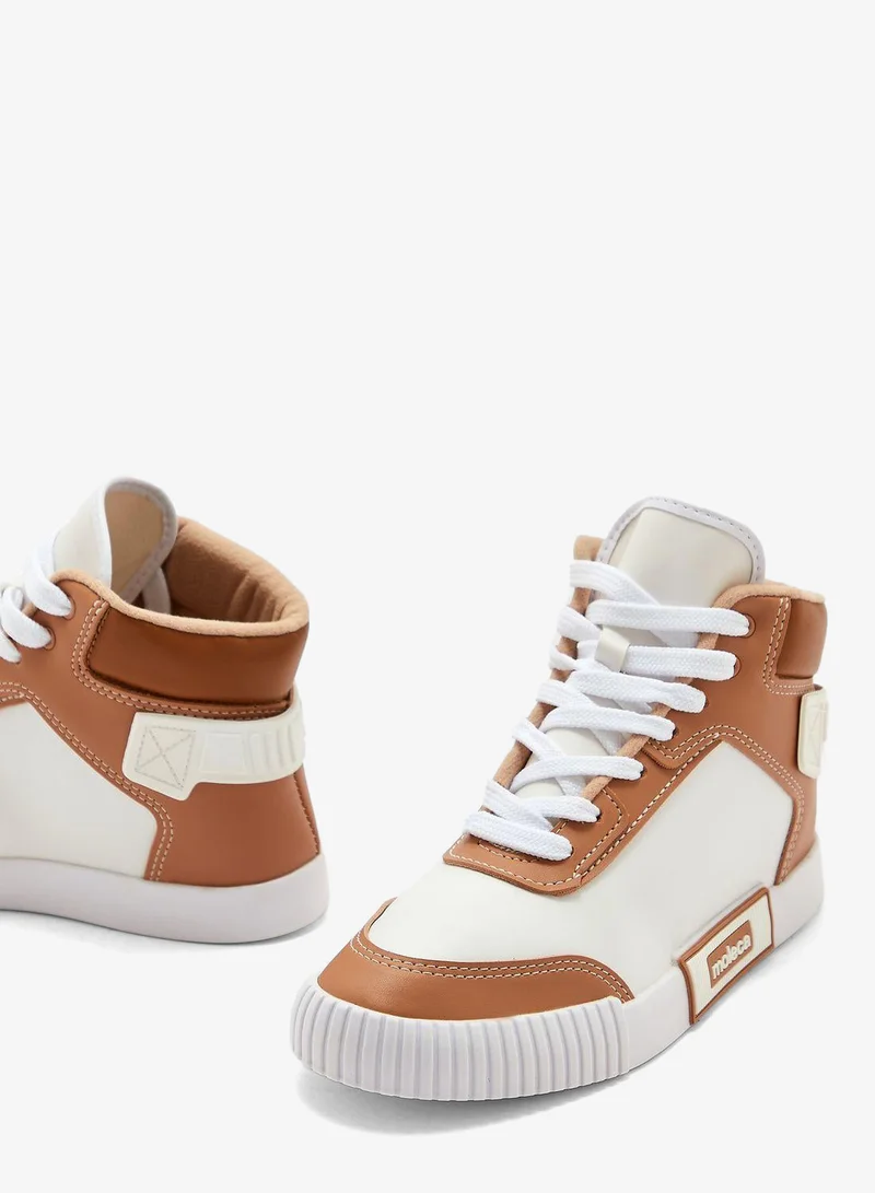 Moleca White/Nude/Camel Comfort Women’s Sneakers – Lace-Up Ladies Sneakers & Casual Sneakers for Girls for Women | Best Price UAE