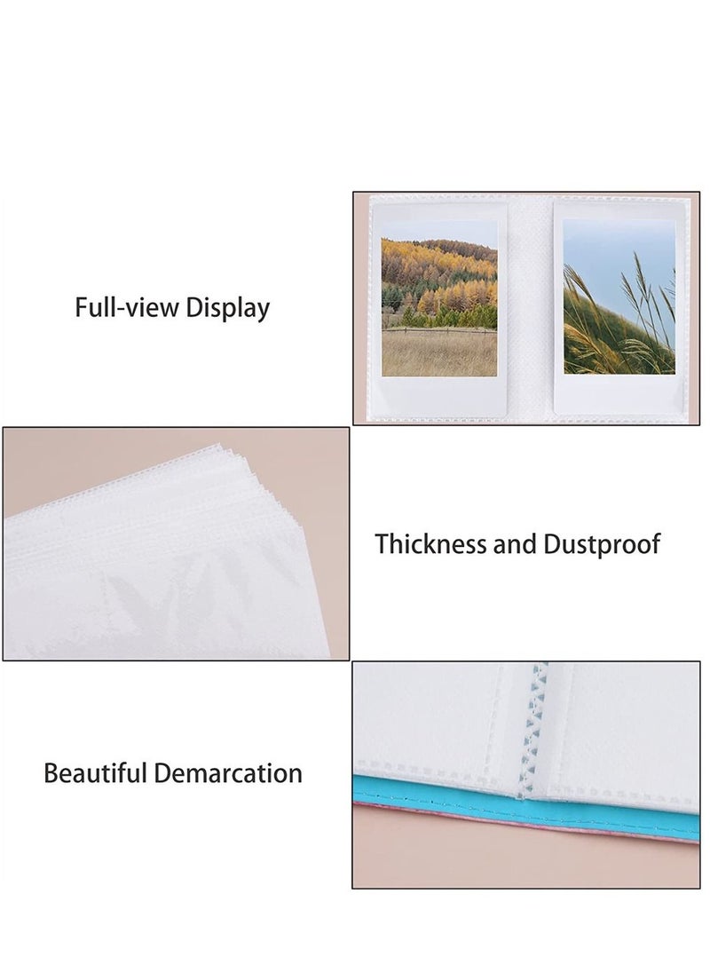 Y&D 128 Pockets Photo Album, Colorful Wallet PU Leather Album Compatible with for Fujifilm Instax Mini 11 9 8 90 70 40 Instant Camera Films and 2x3 Inch Paper (Rainbow)  - Image 4