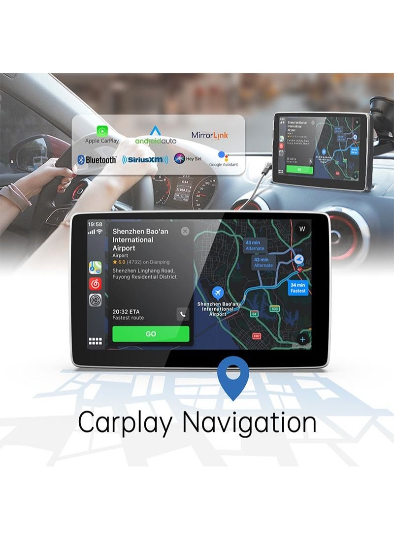 DriveLink - Car Portable Mobile Phone Interconnection Touch-Screen Suitable for any Car ACP04 Black - Image 1