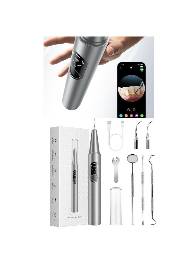 YANCI Ultrasonic Dental Scaler For Teeth Tartar Stain Tooth Calculus Remover Electric Sonic Teeth Plaque Cleaner Dental Stone Removal, Replaceable Clean Heads- Safe - Image 1