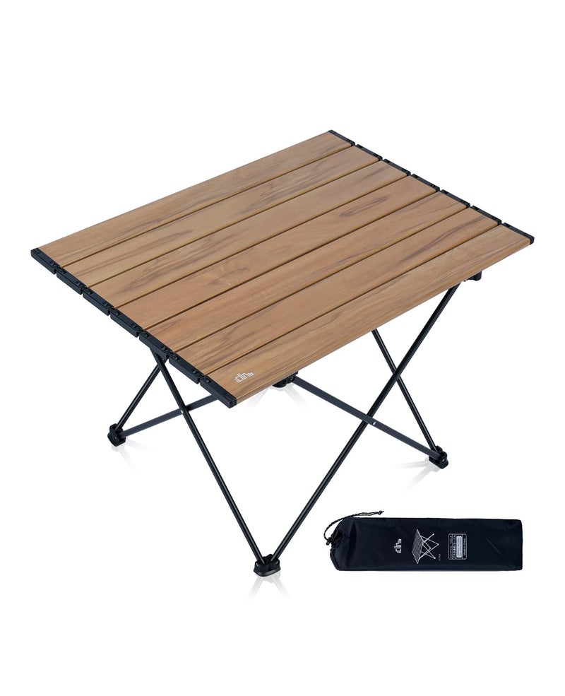 iClimb Ultralight Compact Camping Folding Table with Carry Bag Nature  L