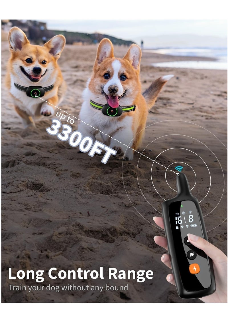 KASTWAVE - Dog Shock Collar for 2 Dogs, Dog Training Collar with Remote for Large Medium Small Dogs, Rechargeable E-Collar Waterproof Collars with 3 Training Modes, Range up to 3300Ft - Image 1