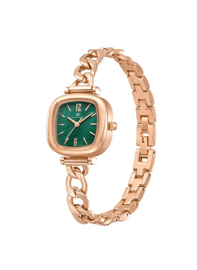 كينيث سكوت Kenneth Scott K23513-RBKG Women's Analog Display Watch & Stainless steel Strap Rose Gold