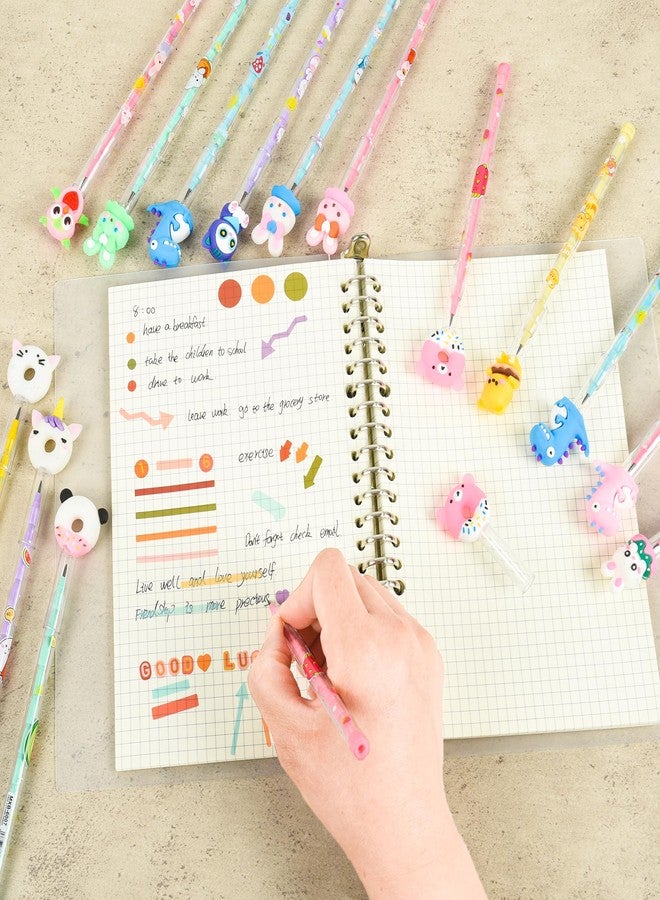 Ulema 48 PCs Cute Stackable Pencils For Kids Stacking Cartoon Pencils Translucent Multi Point Push Fun Pencils. - Image 4