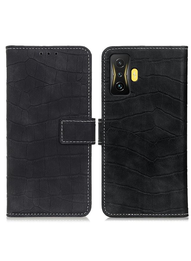 The Bros Case For Xiaomi Poco F4 GT 5G Crocodile Texture Leather Phone Case