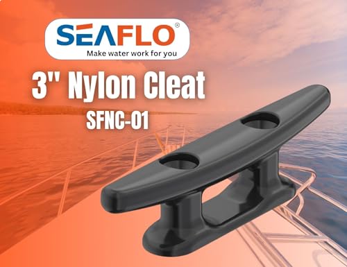 SEAFLO 3" Boat Cleat Black Nylon Dock Cleat Kayak Cleat(3", 4-Pack) - Image 2
