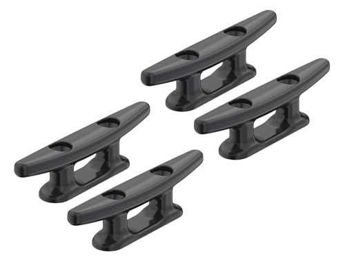 SEAFLO 3" Boat Cleat Black Nylon Dock Cleat Kayak Cleat(3", 4-Pack) - Image 1