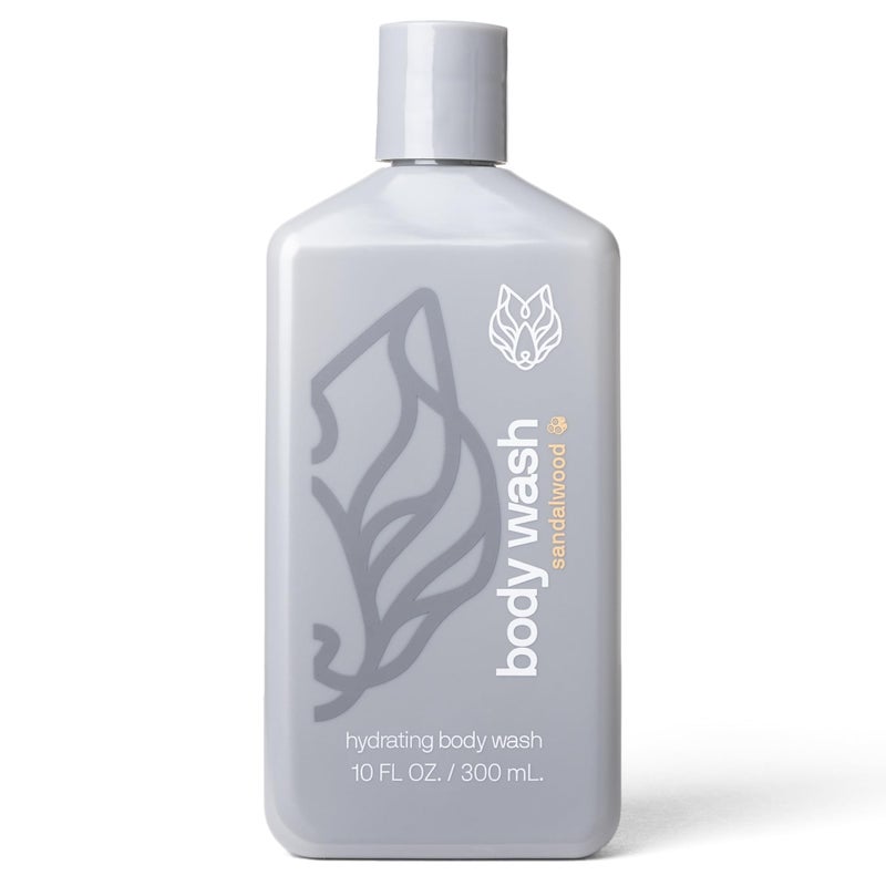 Black Wolf Salicylic Acid Body Wash for Men, 1 Liter - Men's Acne Body Wash - Charcoal Helps Reduce Acne Breakouts & Cleanse Your Skin - Full Coverage & Deep Clean Treatment - Men's Bodywash - Image 1