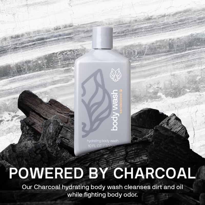 Black Wolf Salicylic Acid Body Wash for Men, 1 Liter - Men's Acne Body Wash - Charcoal Helps Reduce Acne Breakouts & Cleanse Your Skin - Full Coverage & Deep Clean Treatment - Men's Bodywash - Image 5