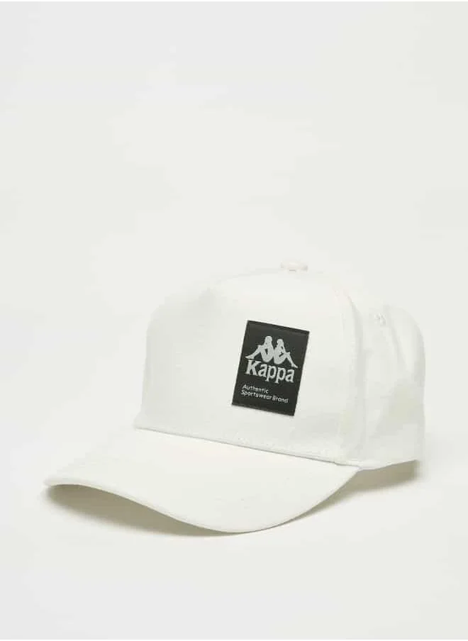 كابا Kappa Logo Patch Detail Cap with Buckled Strap Closure