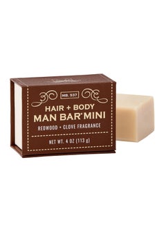 San Francisco Soap Company San Francisco Soap Hair and Body MiniBar 4oz Redwood and Clove  No Harmful Chemicals  Good for All Skin Types  Made in the USA 