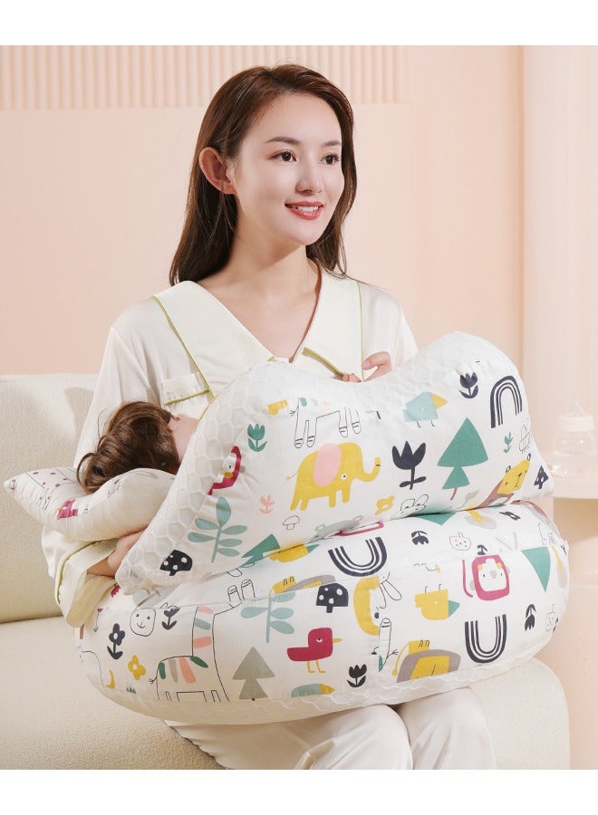 ZCM-HAPPY Multifunctional Newborn Baby Breastfeeding Pillow, Relieve Hand Fatigue, Maternity Nursing and Confinement Feeding Pillow - Image 1