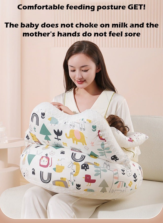 ZCM-HAPPY Multifunctional Newborn Baby Breastfeeding Pillow, Relieve Hand Fatigue, Maternity Nursing and Confinement Feeding Pillow - Image 2