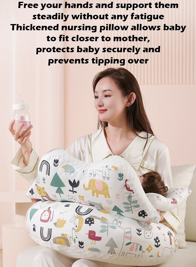 ZCM-HAPPY Multifunctional Newborn Baby Breastfeeding Pillow, Relieve Hand Fatigue, Maternity Nursing and Confinement Feeding Pillow - Image 4