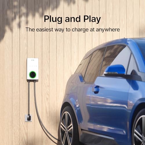 Autel MaxiCharger Level 2 EV Charger up to 40Amp, 240V, Indoor/Outdoor Fast Electric Vehicle Charging Station with Flexible 25-Foot Cable, NEMA 14-50 Plug (White) - Image 3