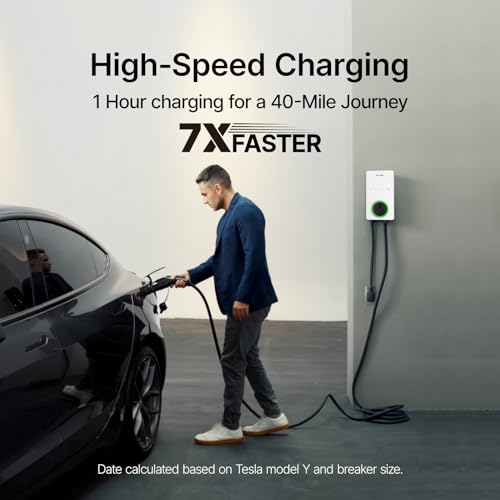 Autel MaxiCharger Level 2 EV Charger up to 40Amp, 240V, Indoor/Outdoor Fast Electric Vehicle Charging Station with Flexible 25-Foot Cable, NEMA 14-50 Plug (White) - Image 2
