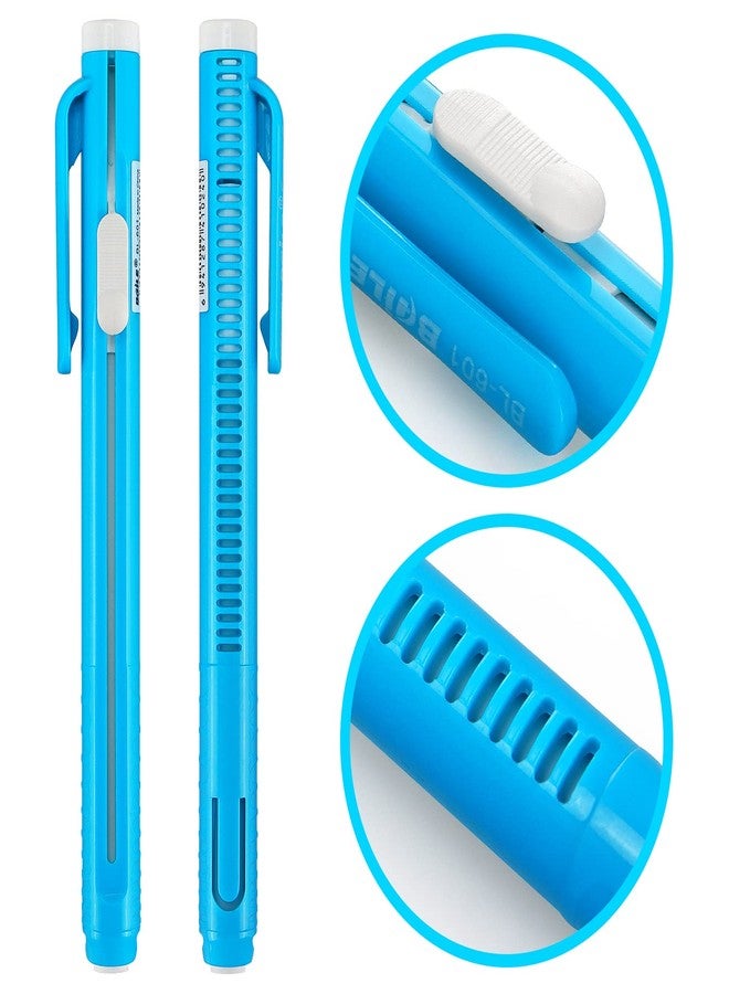 Hutou Retractable Mechanical Eraser Pen, Pen-Style Erasers Assorted Color, 5 Pack - Image 3