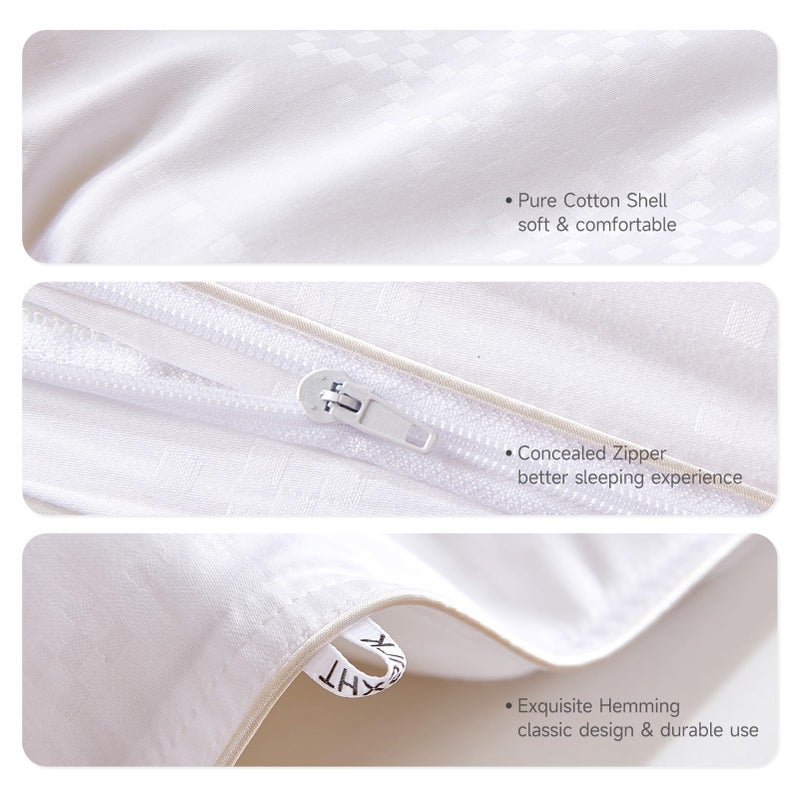 THXSILK All Season Mulberry Silk Comforter/Duvet/Quilt, 100% Grade 6A Natural Long Strand Silk Bedding, Pure Cotton Shell(White), Queen Size 87in x 91in/220cm x 230cm, Silk Weight 2.76lb/1.25kg - Image 5