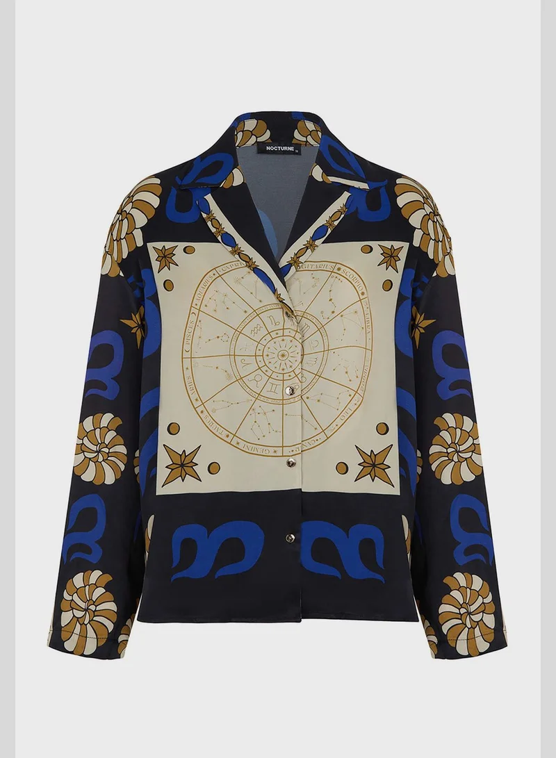 Nocturne Satin Knitted Shirt