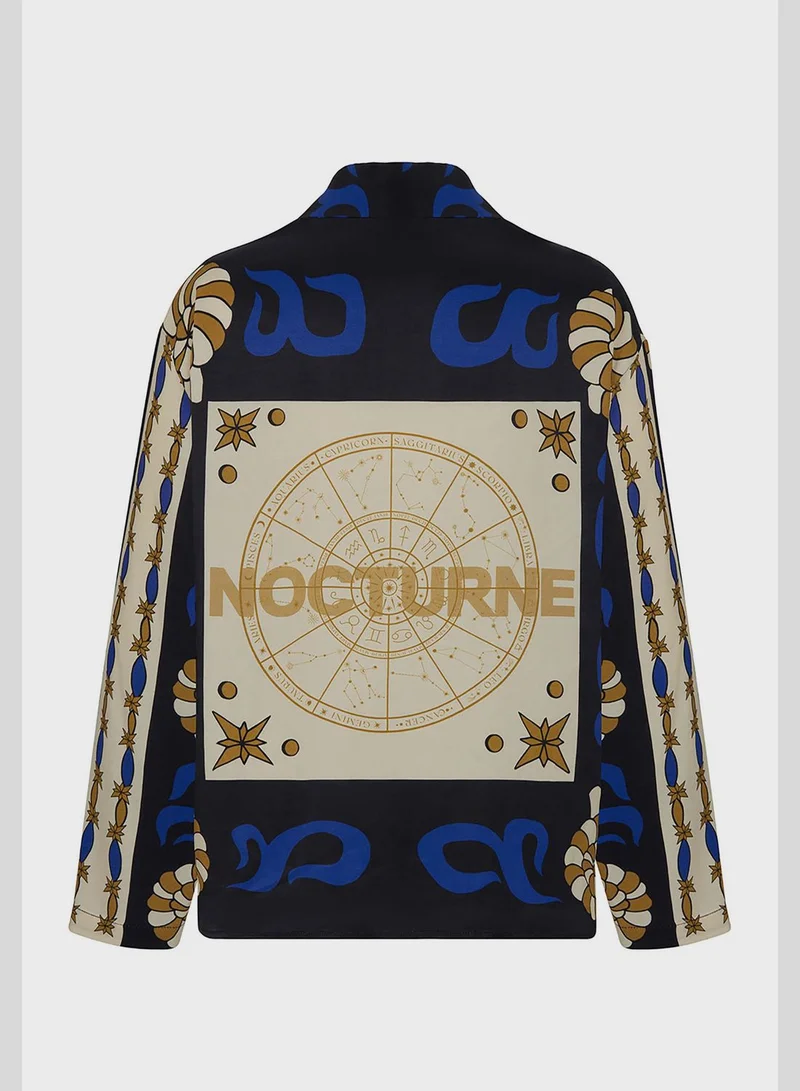 Nocturne Satin Knitted Shirt