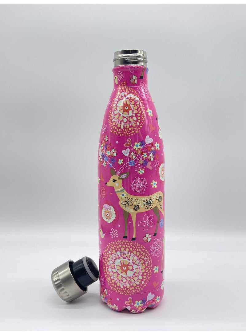 أو جي إس زجاجة مياه استانلس ستيل عازلة للبرودة 24 ساعة والحرارة 12 ساعة – أنيقة، محكمة الإغلاق وسهلة الحمل - Image 3