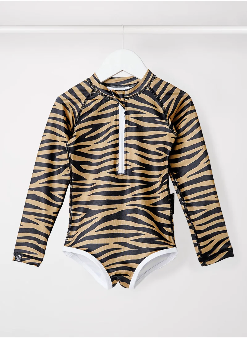 BEACH & BANDITS Girls Tiger Shark Swimsuit