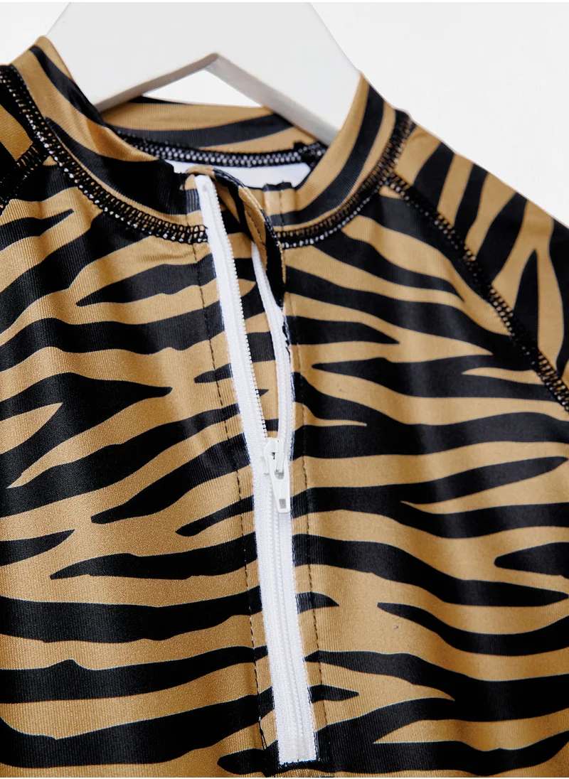 BEACH & BANDITS Girls Tiger Shark Swimsuit
