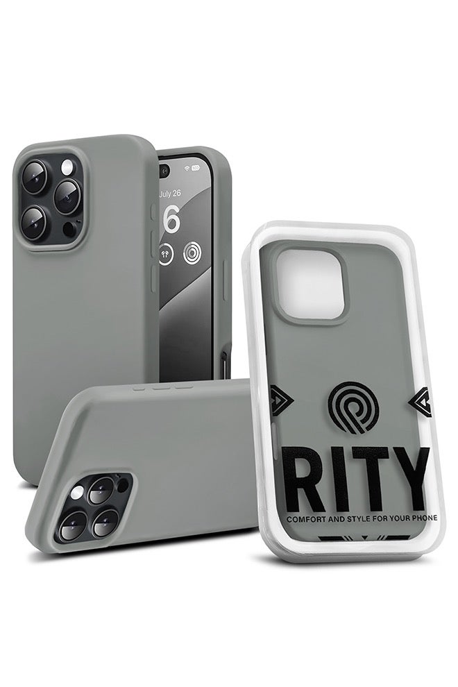 RITY iPhone 16 Pro Silicone Case – Premium Design with Ultra-Soft Touch, Shock-Resistant, Full Protection with Luxurious Microfiber Lining - Image 1