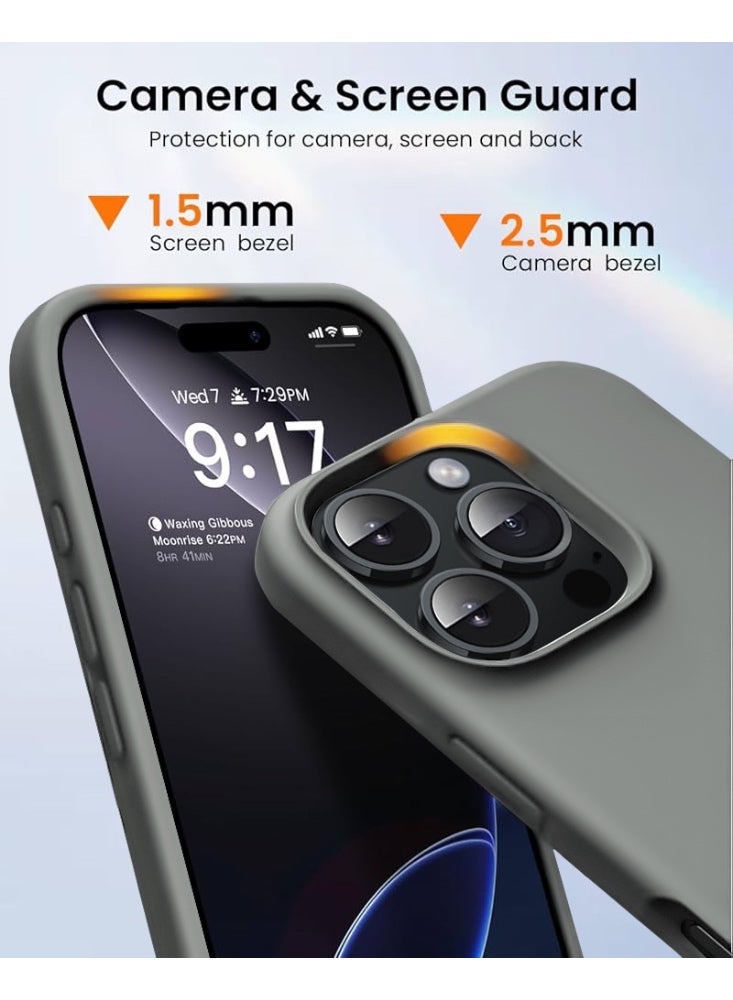 RITY iPhone 16 Pro Silicone Case – Premium Design with Ultra-Soft Touch, Shock-Resistant, Full Protection with Luxurious Microfiber Lining - Image 5
