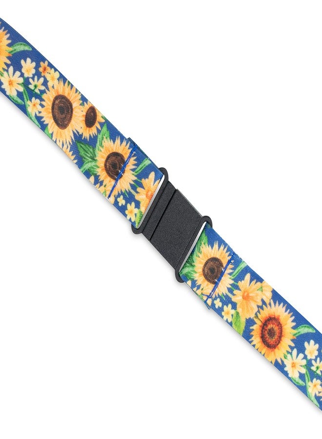 Limeloot Sunflower Lanyard with Safety Breakaway Clasp, Quick Release Buckle, and Flat Ring. - Image 3