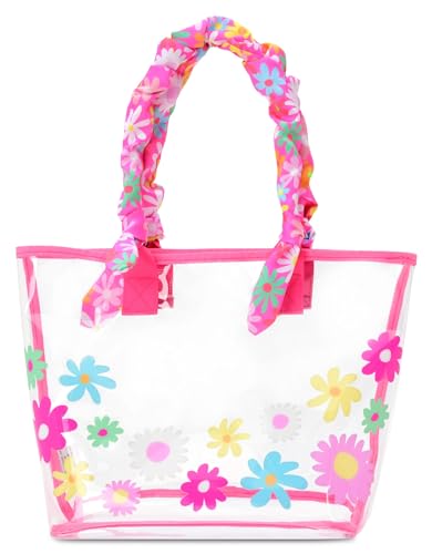 iscream 16 x 11 Double Handle Clear Travel Tote and 925 x 7 Cosmetic Bag Set Lovely Leslie - Image 3