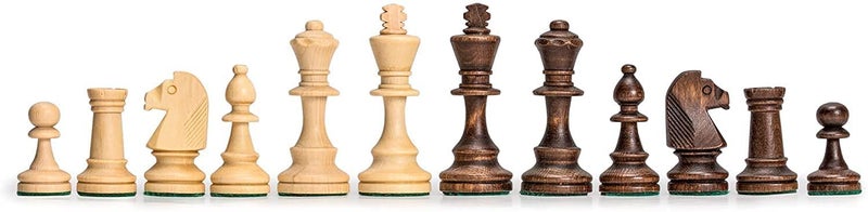 Wegiel Handmade Jowisz Professional Tournament Chess Set - Wooden 16 Inch Folding Board with Felt Base & Hand Carved Chess Pieces - Compartment Inside The Board to Store Each Piece - Image 4