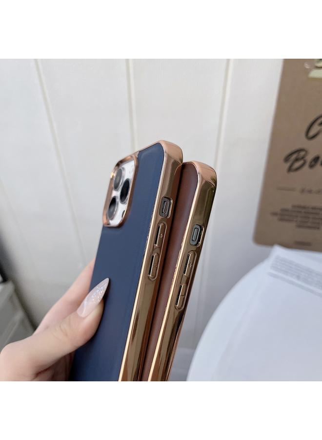 S-TOP Case For iPhone 13 Pro Max Genuine Leather Xiaoya Series Nano Electroplating Phone Case - Image 5