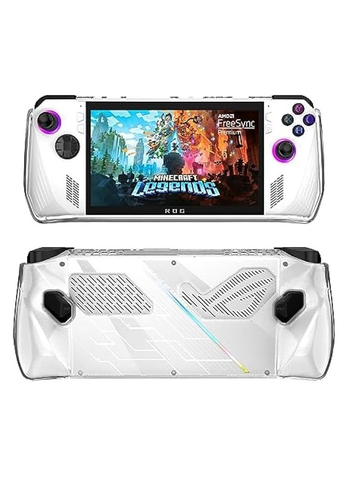 بروماس غطاء حماية شفاف لجهاز ASUS ROG Ally، غطاء حماية ناعم من مادة TPU مع تصميم ممتص للصدمات ومضاد للخدش - Image 1