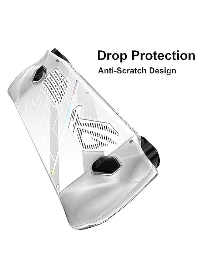 بروماس غطاء حماية شفاف لجهاز ASUS ROG Ally، غطاء حماية ناعم من مادة TPU مع تصميم ممتص للصدمات ومضاد للخدش - Image 3